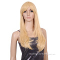 Long Straight blonde Smooth Party Hair Wig CW143